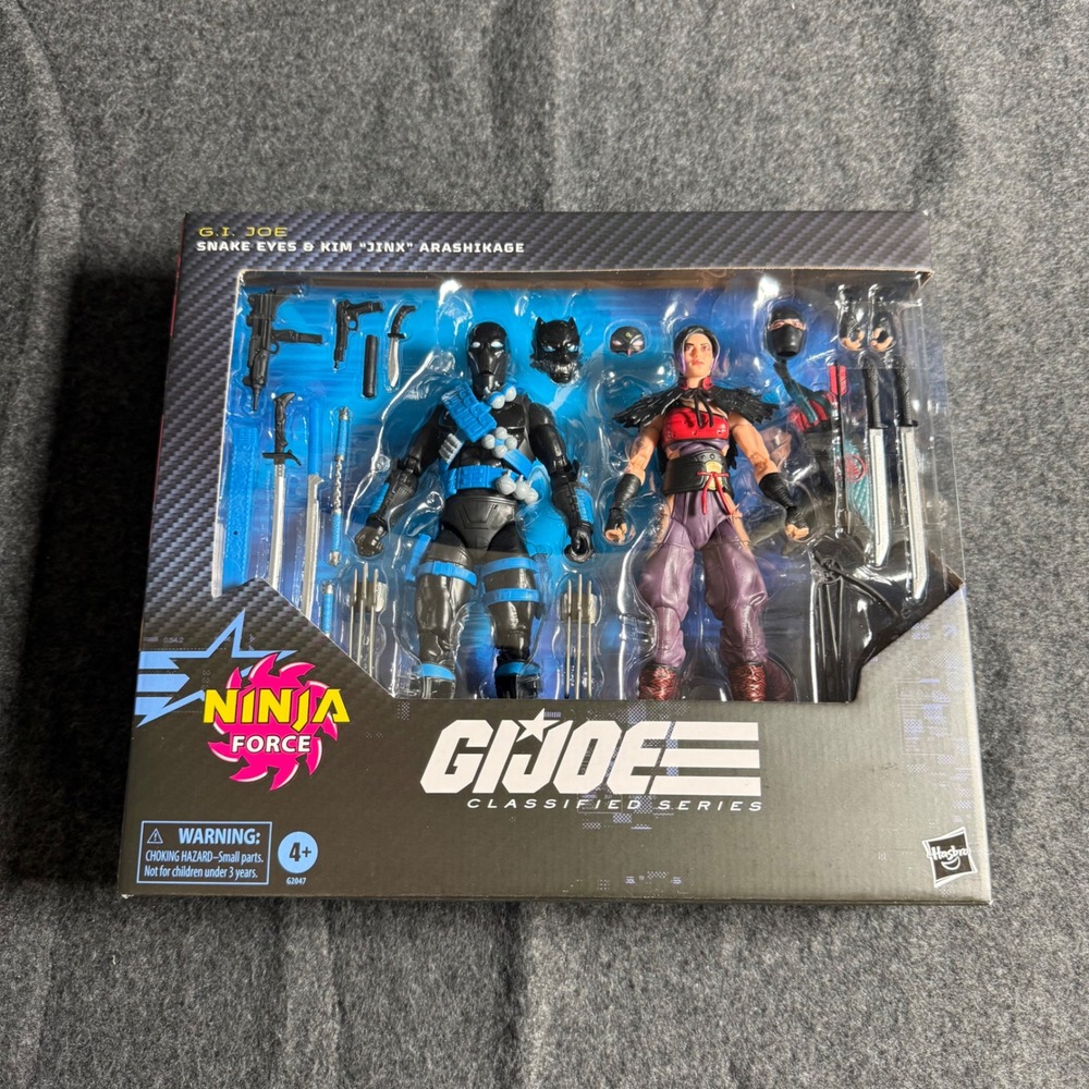 GI Joe Classified Series #223 Ninja Force Snake Eyes & Jinx Figure Set - NEW